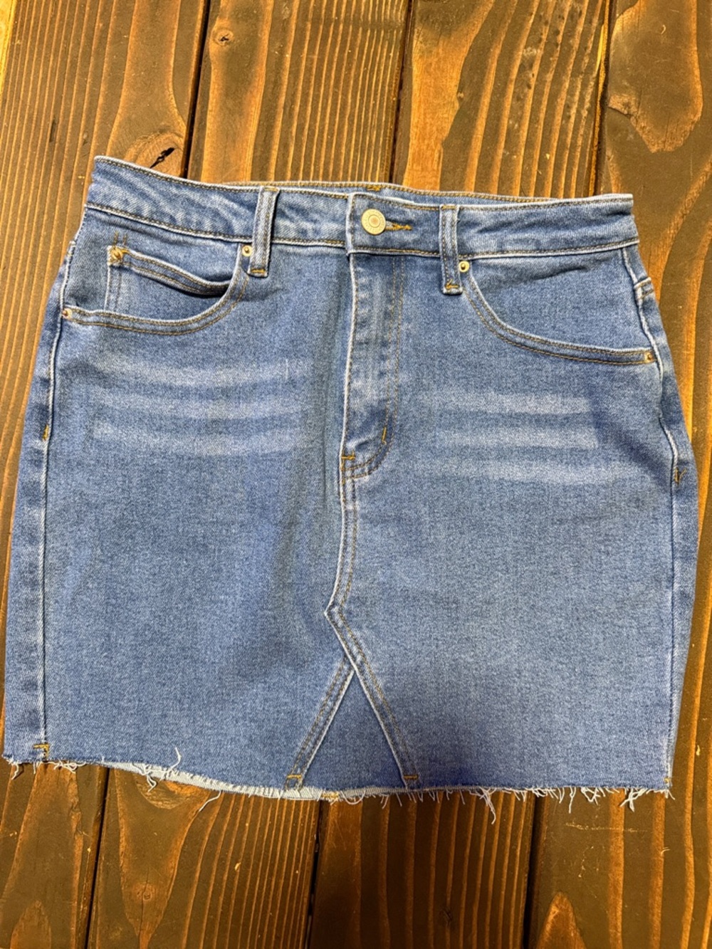 Classic Blue Denim Mini Skirt